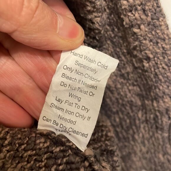 CAbi 880 Swear By Sweater Brown Marled Open Front Cardigan - Picture 6 of 7